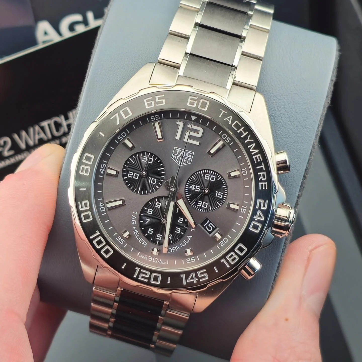 🔥🔥🔥 FOR SALE 🔥🔥🔥 

This 2018 TAG Heuer Formula 1 Chronograph Steel Quartz (43mm), reference CAZ1011.BA0843, comes as a full set and is in excellent condition with minimal signs of wear. Don&rsquo;t let the age fool you&mdash;this piece features