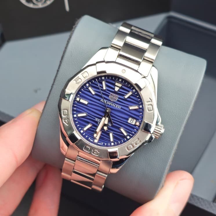 2022 TAG Heuer Aquaracer Steel with Blue Wave Dial (WBD131D.BA0748)