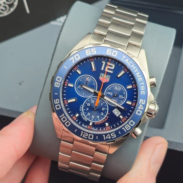 2021 TAG Heuer Formula 1 Chronograph with Blue Bezel and Dial (CAZ1014.BA0842)
