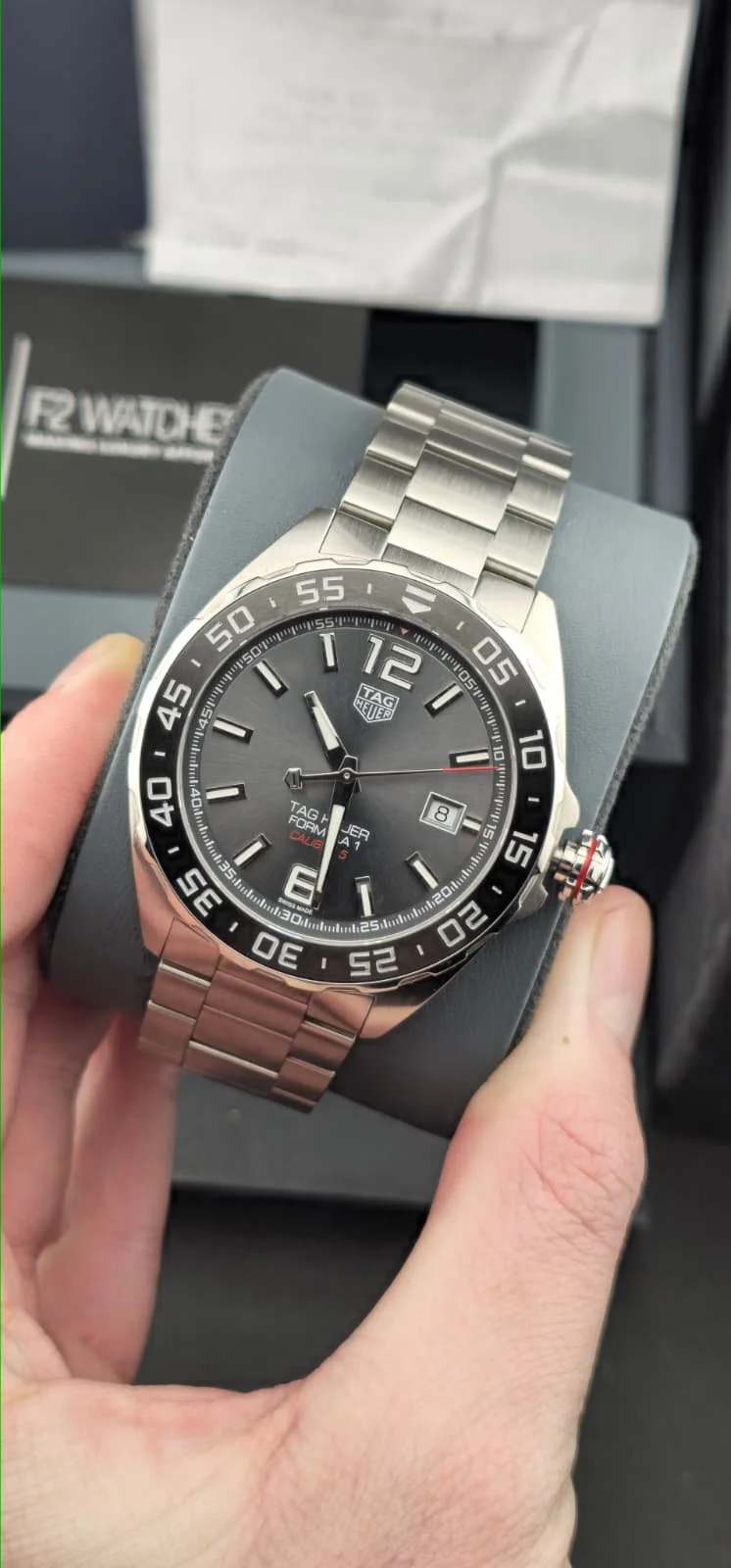 2019 TAG Heuer Formula 1 Calibre 5 Automatic on Steel Bracelet - Box and papers included
