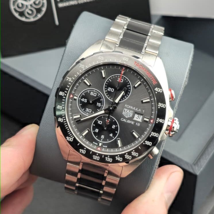 2022 TAG Heuer Formula 1 Calibre 16 Chronograph with Ceramic Bezel and Bracelet (CAZ2012.BA0970)