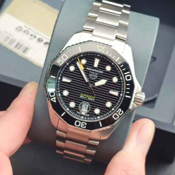 2022 TAG Heuer Aquaracer Professional 300 Automatic with Black Bezel and Dial (WBP201A.BA0632)