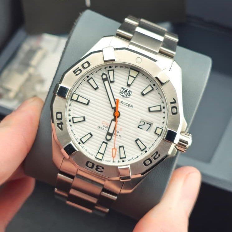2019 TAG Heuer Aquaracer Calibre 5 Automatic with White Dial (WAY2013.BA0927)