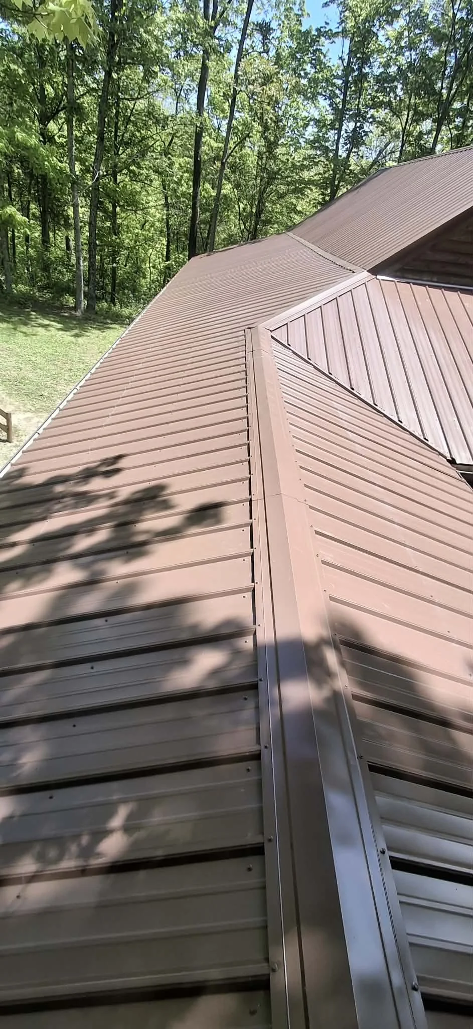 Standing seam metal roof installation completed in Southern Indiana