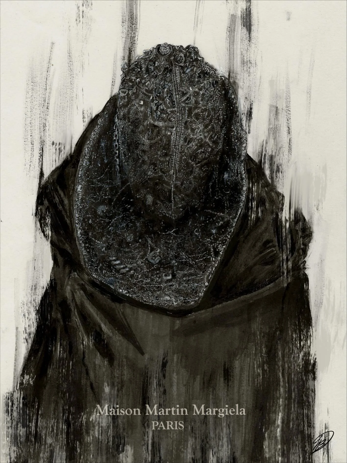 Inspired by @maisonmargiela 2025 Fall Couture Show 
These two illustrations were shortlisted at this year&rsquo;s @fidaworldwide Awards