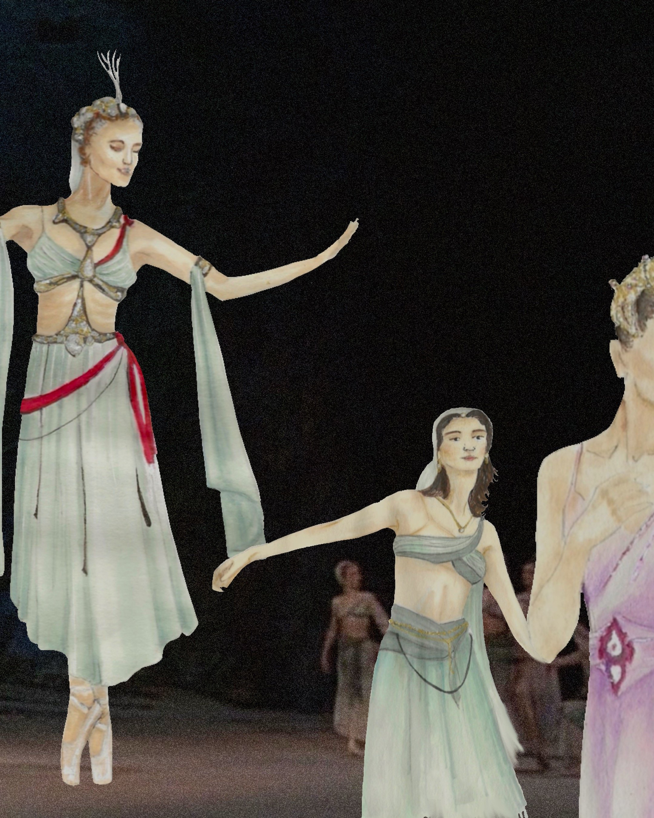 Gulnare, Greek and Medora - Le Corsaire Costumes