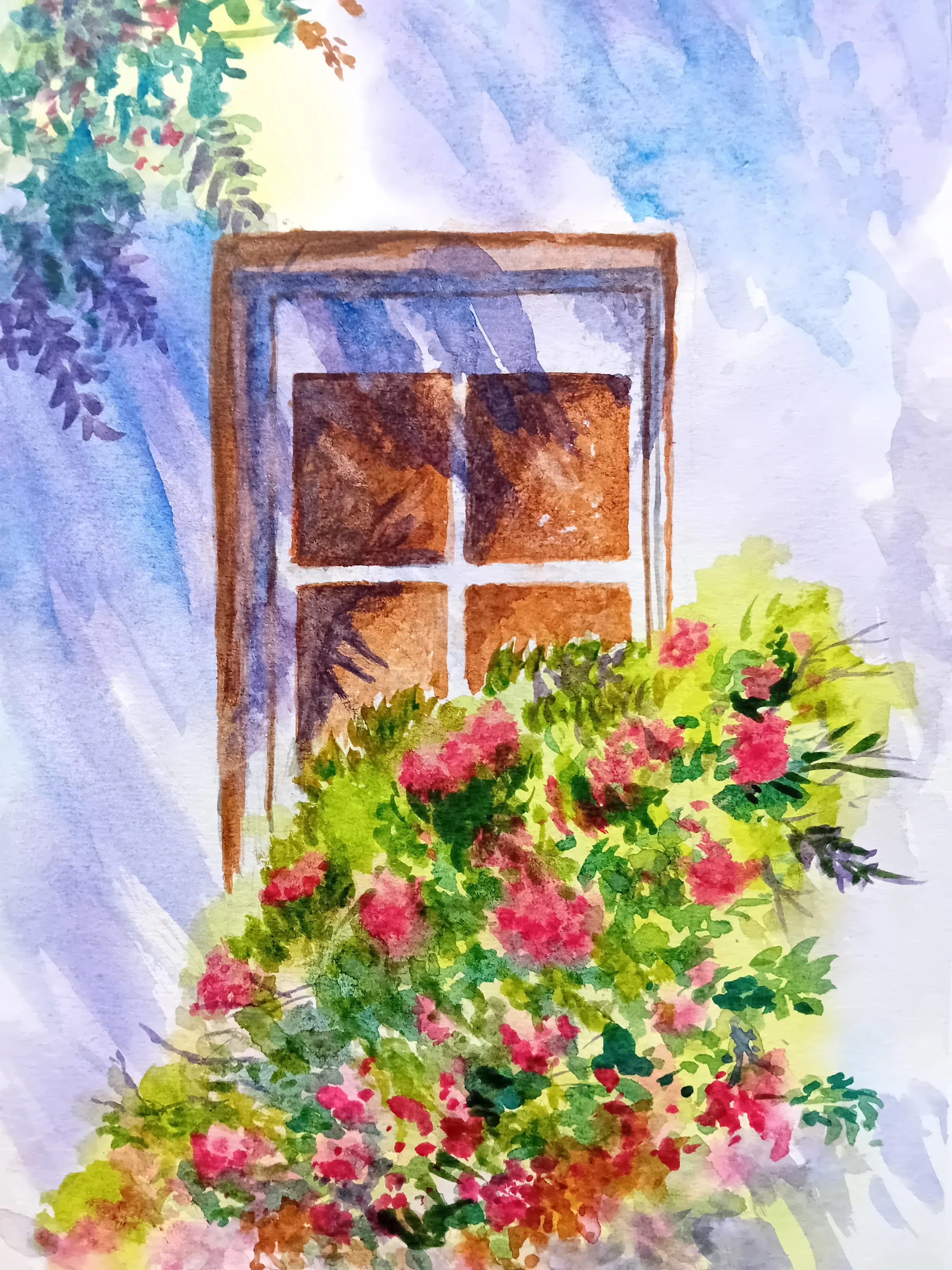 Building close up in sunlight. Watercolour on paper.jpg