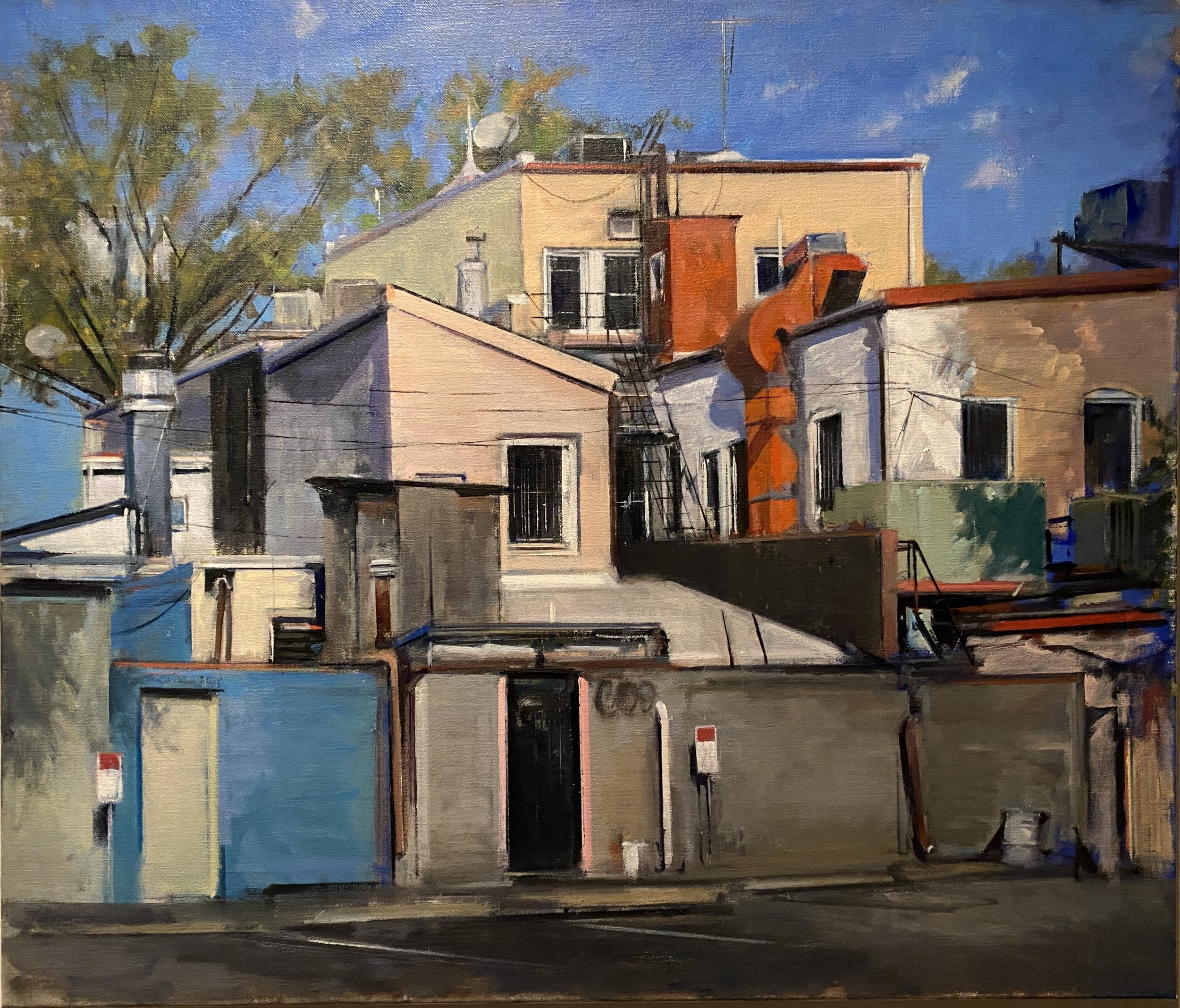 Capitol Hill, Backyard View, 2025,O/L 24x28 