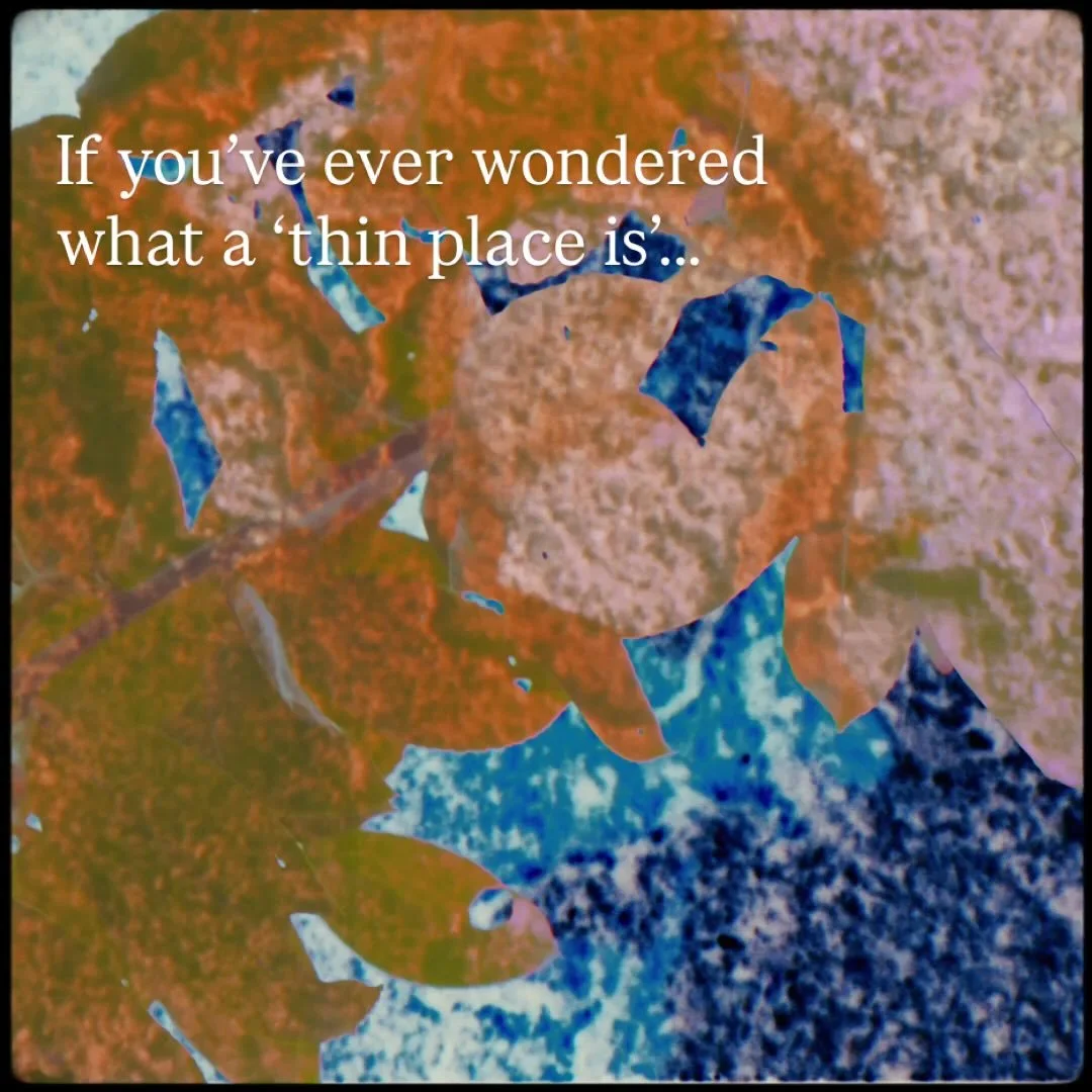 A &lsquo;Thin Place&rsquo;, according to Celtic mythology, is a place where the veil between our physical, tangible world and another world (be it heaven or other) is especially thin. It can also refer to times in the year like Samhain. Track 8 on my