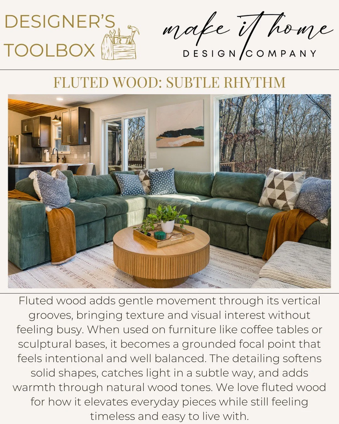 ✨🧰 Designer&rsquo;s Toolbox

In this series we break down the materials, finishes, and furniture types that bring a space to life. From natural textures to timeless silhouettes, we&rsquo;re spotlighting the design elements that create depth, charact