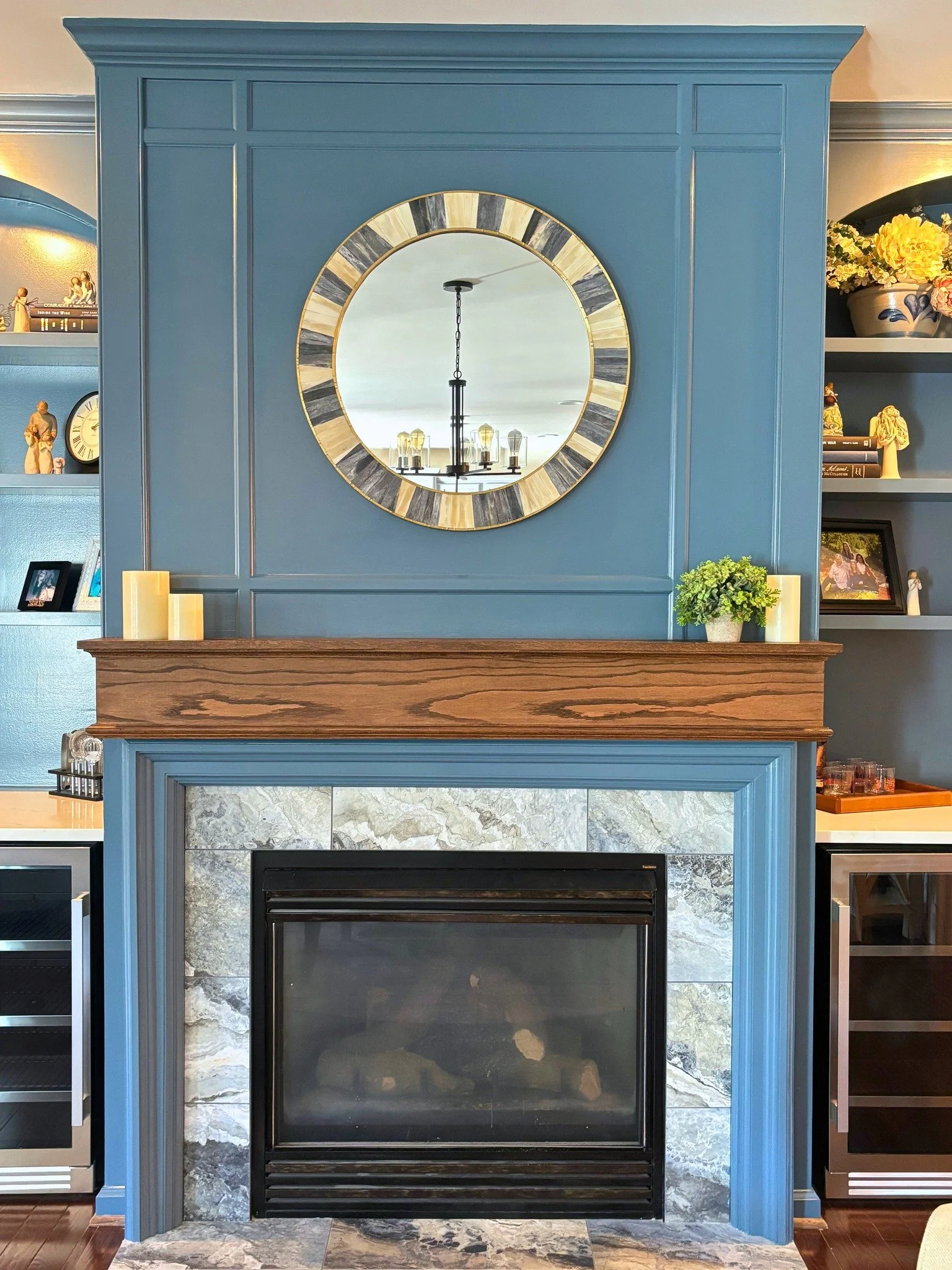 One year later and we still think about this one 💙

It&rsquo;s hard to believe it&rsquo;s been a full year since we wrapped up this dining room refresh. What started as simple built-ins turned into soft arches, custom drawers, twin wine fridges, and