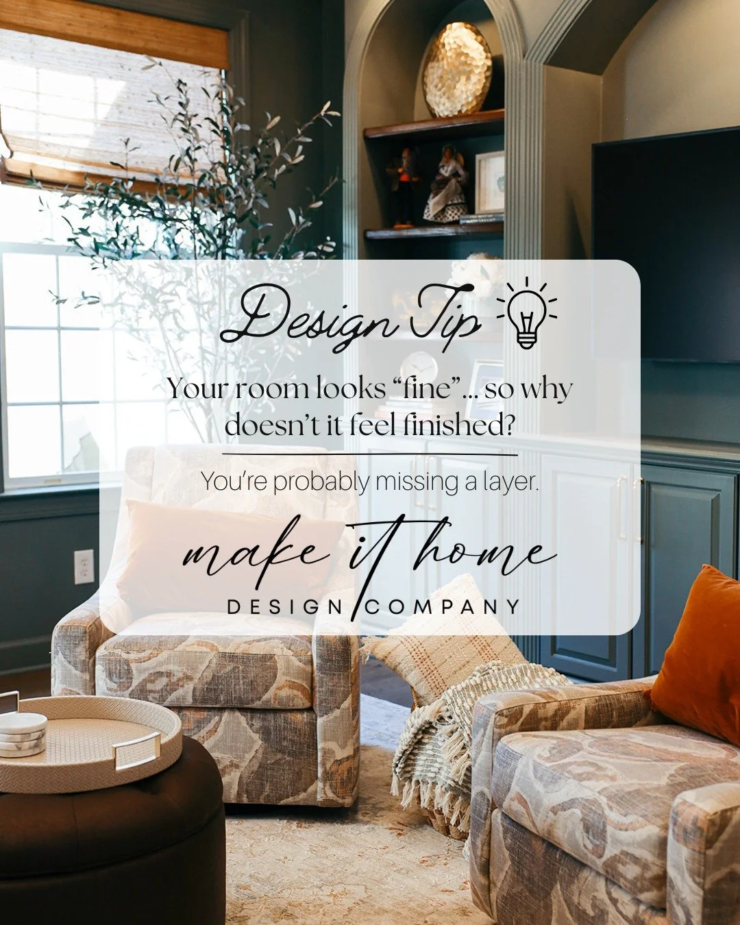 A finished room isn&rsquo;t about more furniture.
It&rsquo;s about balance.
The right foundation.
The right level of comfort.
The right amount of personality.
This is where most people get stuck - and exactly where we come in.
If your space feels clo