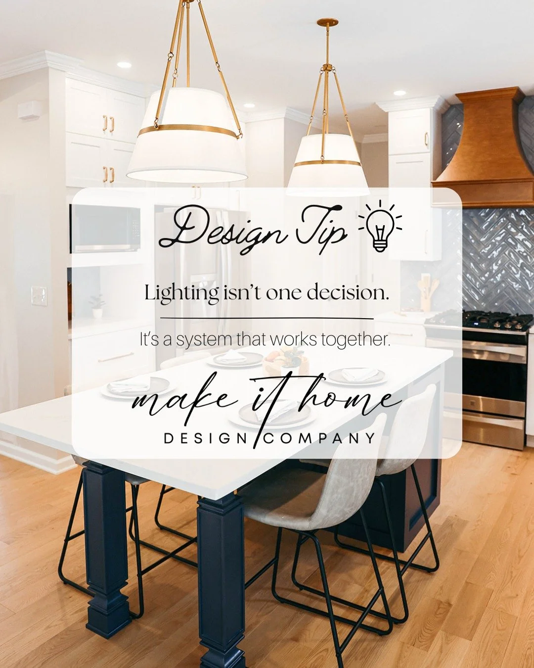Good lighting isn&rsquo;t just about fixtures - it&rsquo;s about layers.

Ambient, task, and accent lighting each play a role in how a space looks and functions.

The goal isn&rsquo;t more light. It&rsquo;s the right light, in the right places, for h