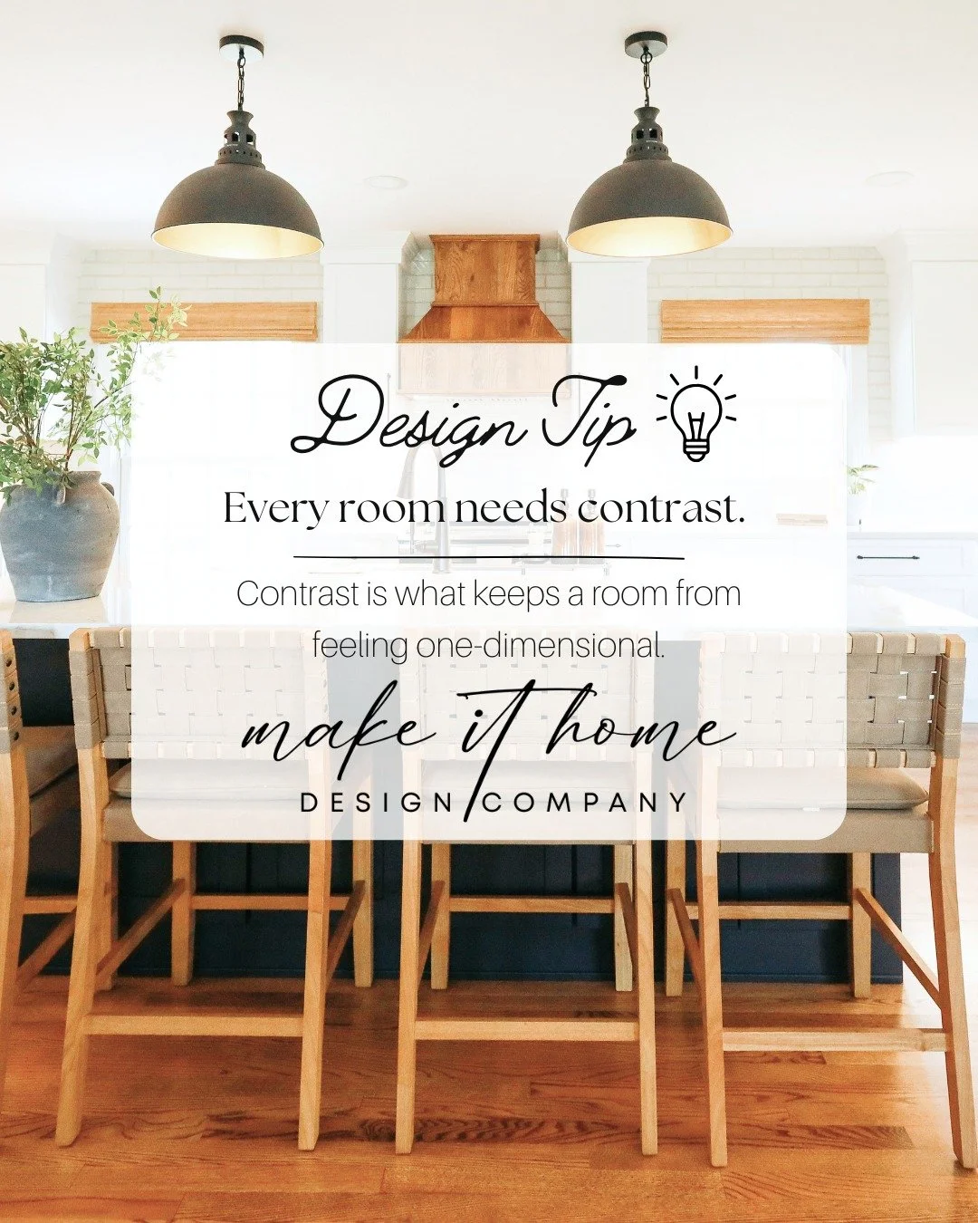 Not every room needs bold colors or dramatic finishes to feel interesting. Sometimes the difference is simply contrast. ✨

Mixing light and dark tones, soft textures with structured shapes, or old pieces with new ones helps create depth and balance t