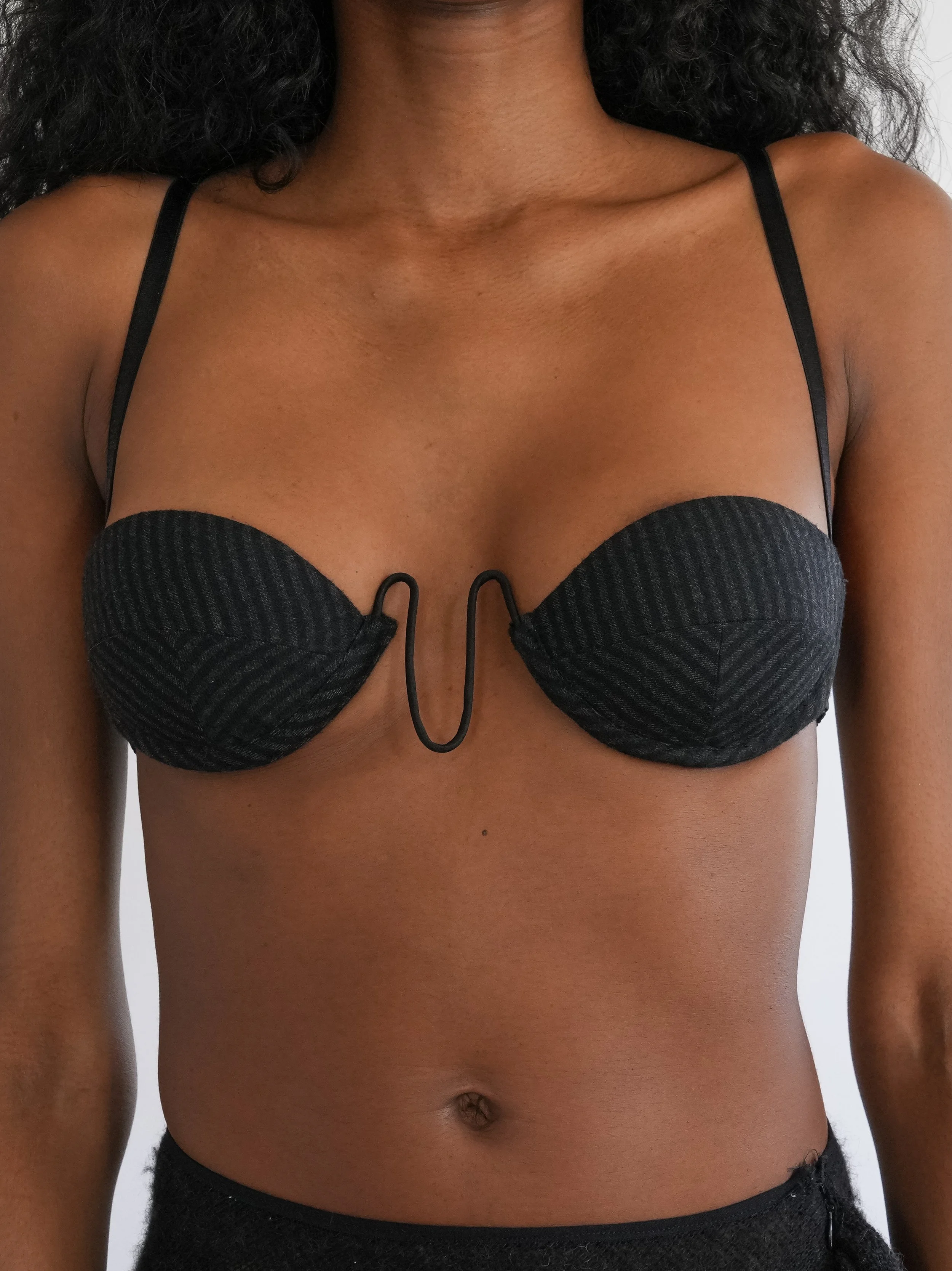 Chevron-Effect Tissot Bra