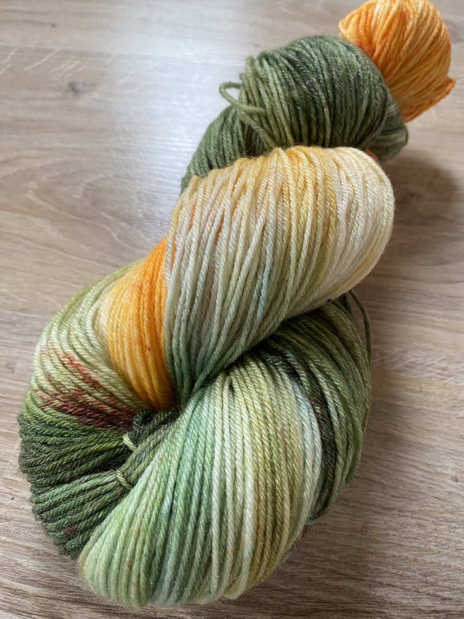 Wald im Herbst Leineschaf Garn