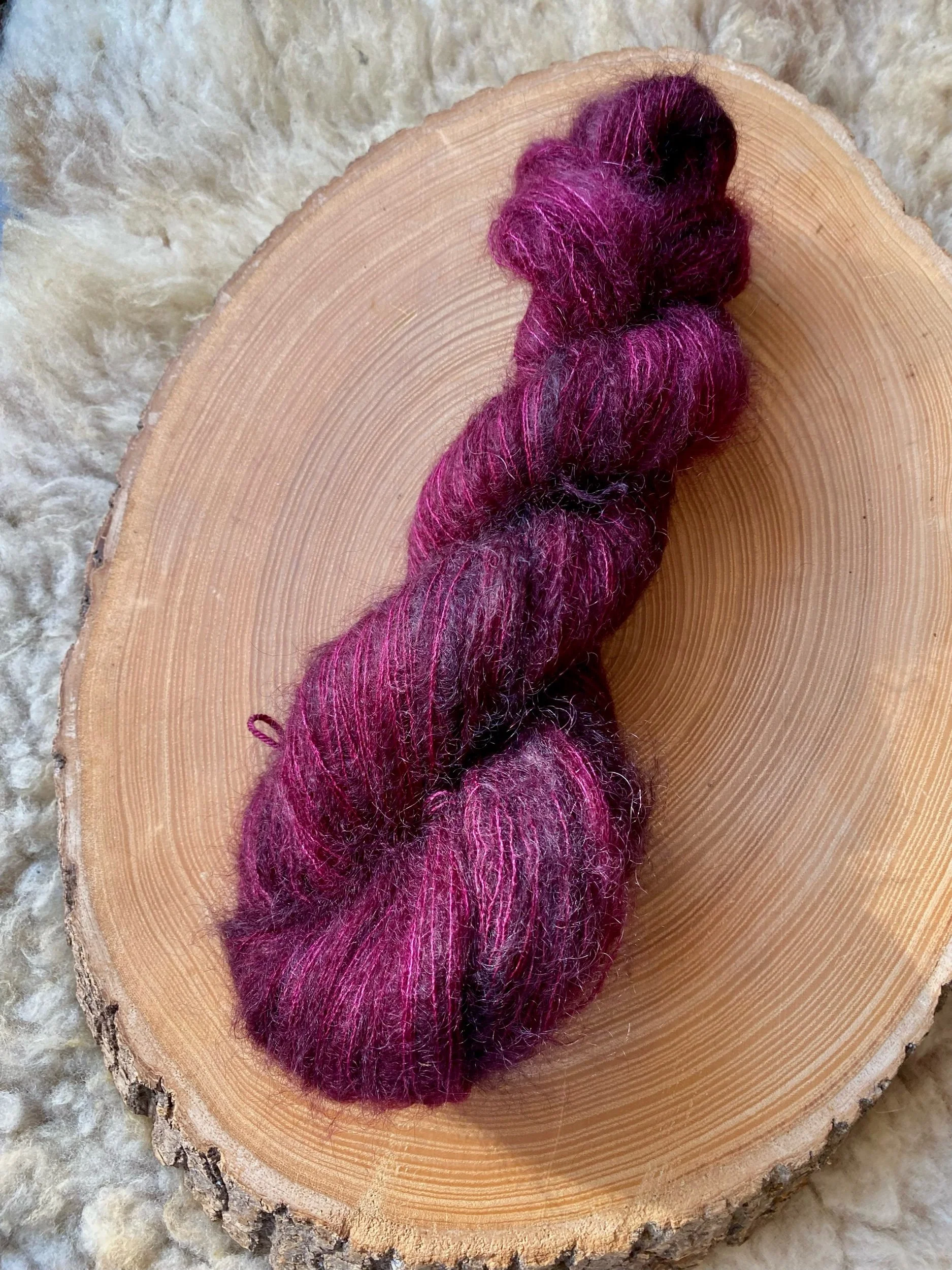 Beere Mohair Seide Garn 50g