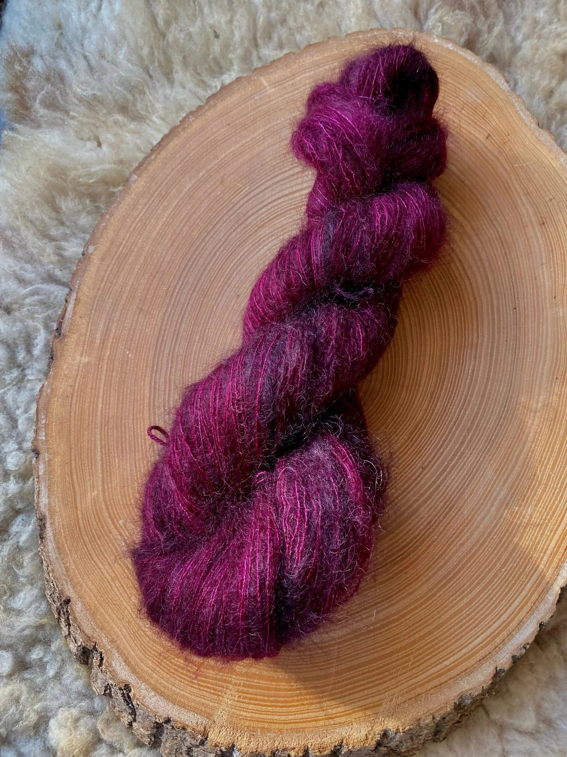 Beere Mohair Seide Garn 50g