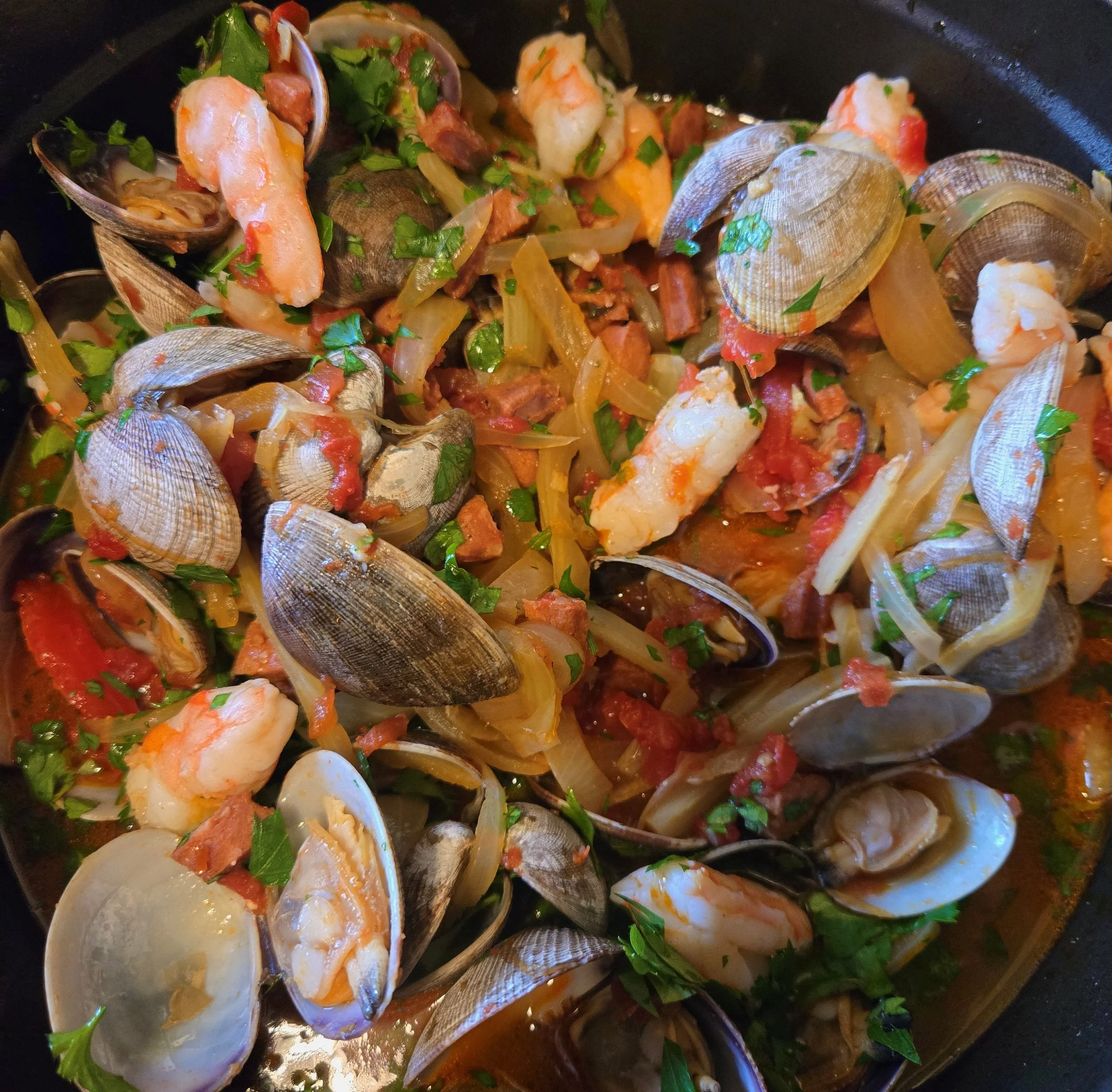 Cataplana (Portuguese Seafood Stew)