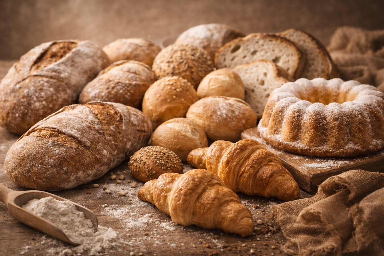 Backhilfsmittel, Prozesszusätze und funktionelle Rohstoffe für die Lebensmittelindustrie