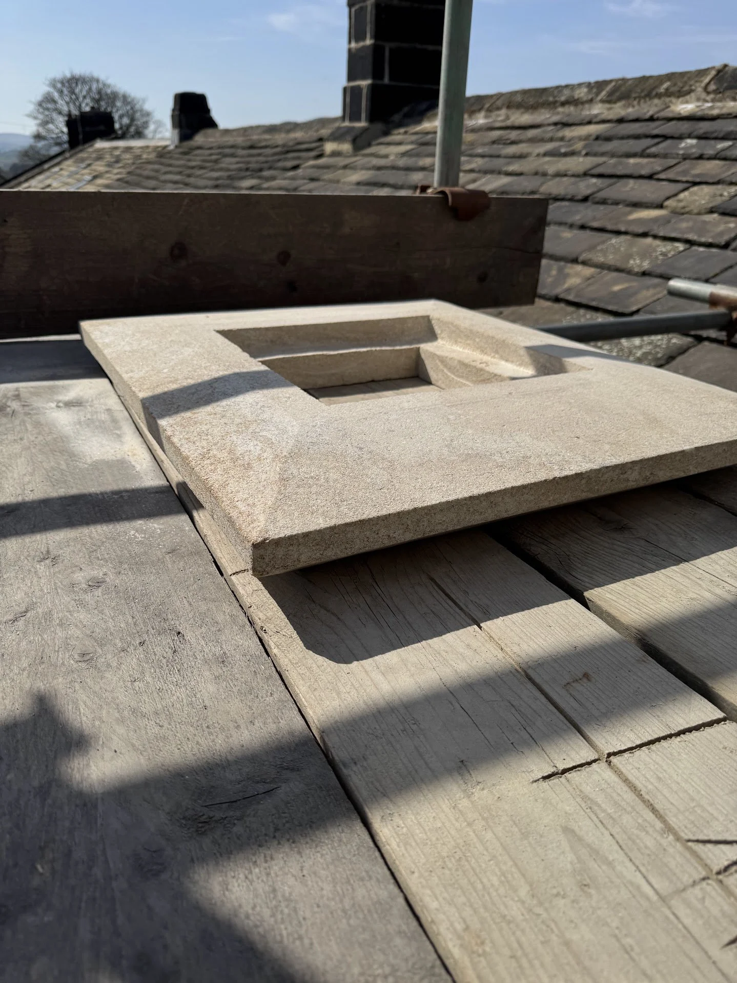 Handmade all-in-one string course and plinth