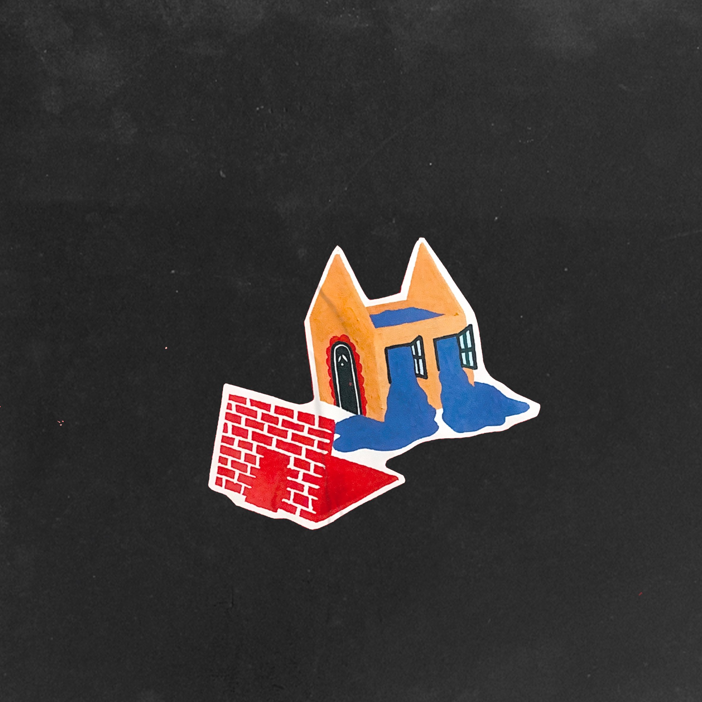 Sticker maison qui déborde