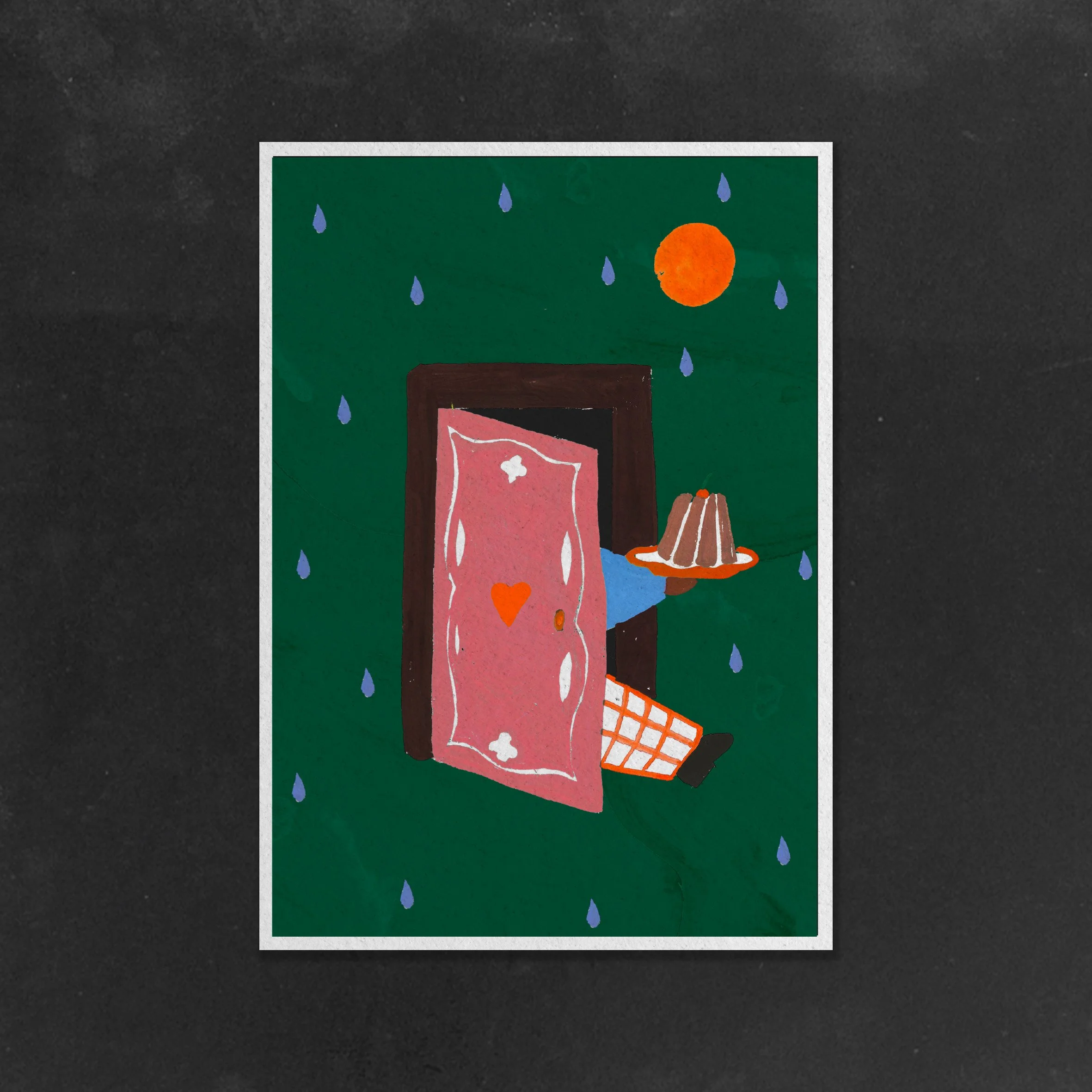 Carte postale gâteau