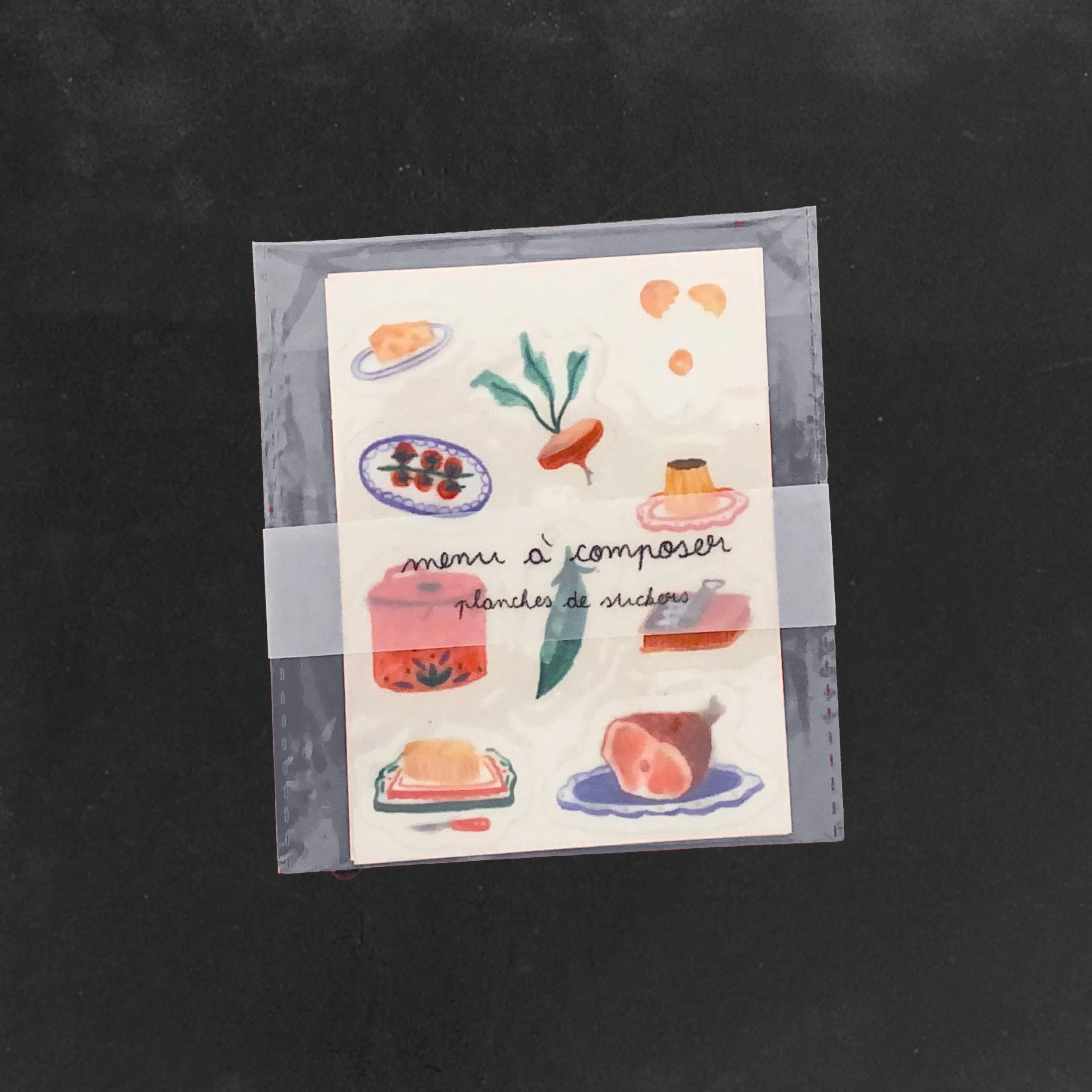 Planches de sticker "menu à composer"