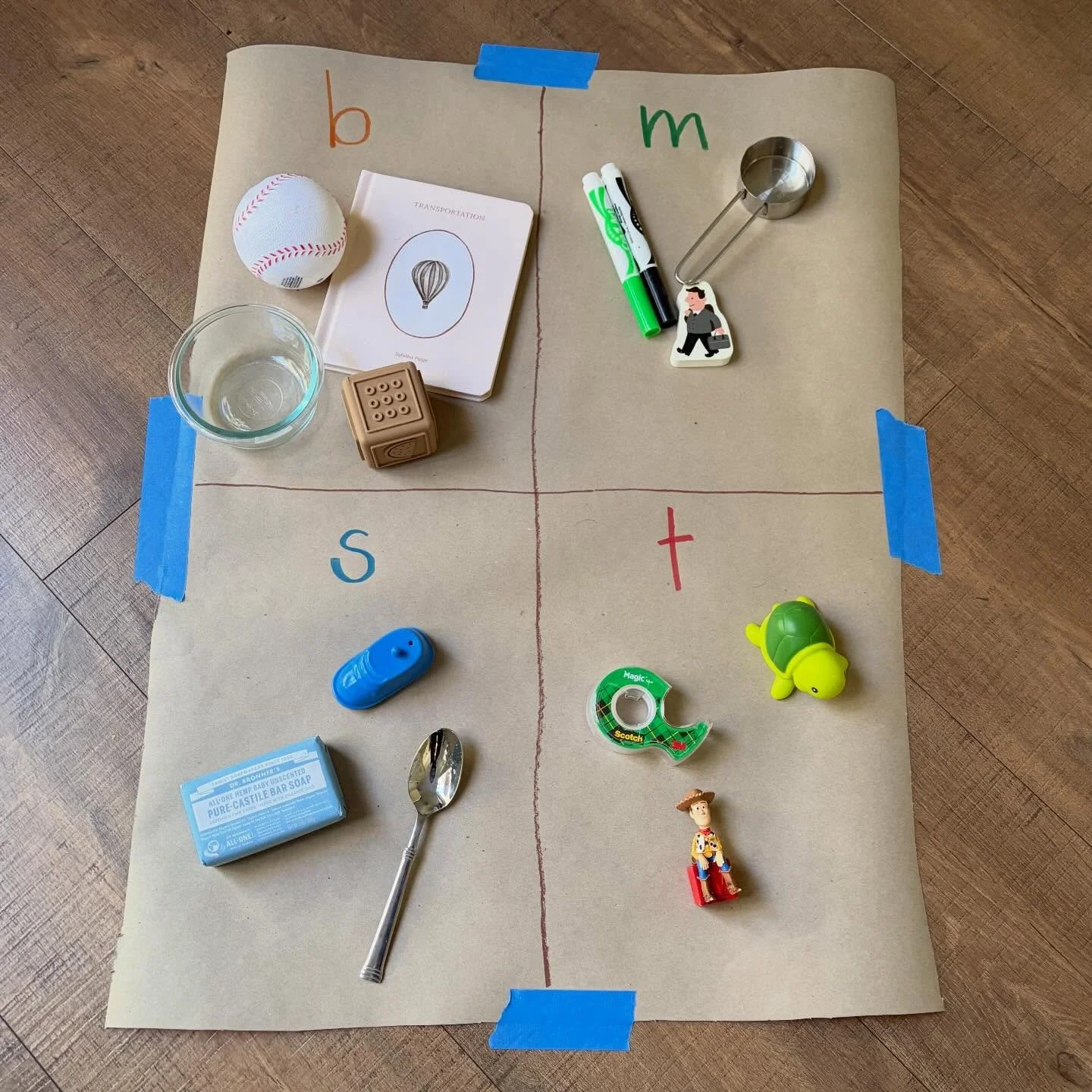 We aim to integrate movement and hands-on activities into our sessions &mdash; because children learn best when their bodies are involved.

We wrapped up a beginning sounds review with a scavenger hunt + sound sort around the house (b, m, s, t). 

✨ 
