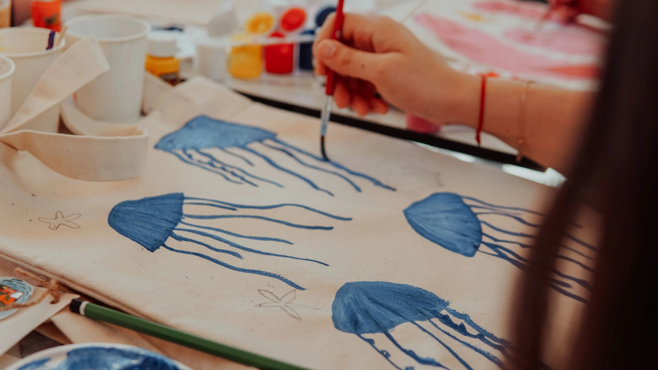 Peinture sur tote bag - jeu. 09/07