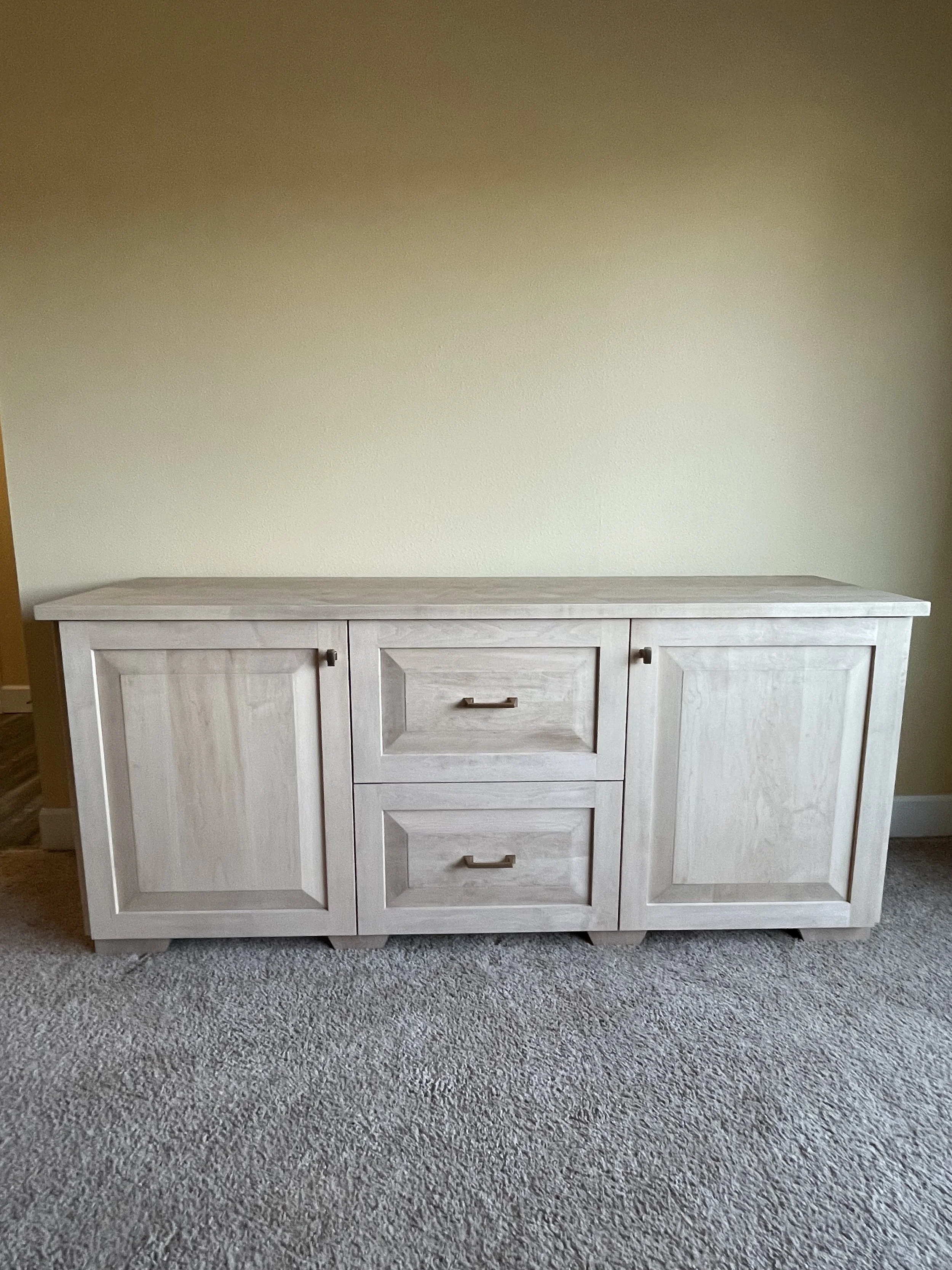 Custom maple cabinet/console built in Bend, Oregon