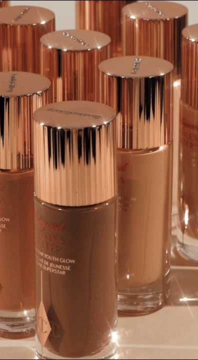 video of beauty bottles Charlotte Tilbury