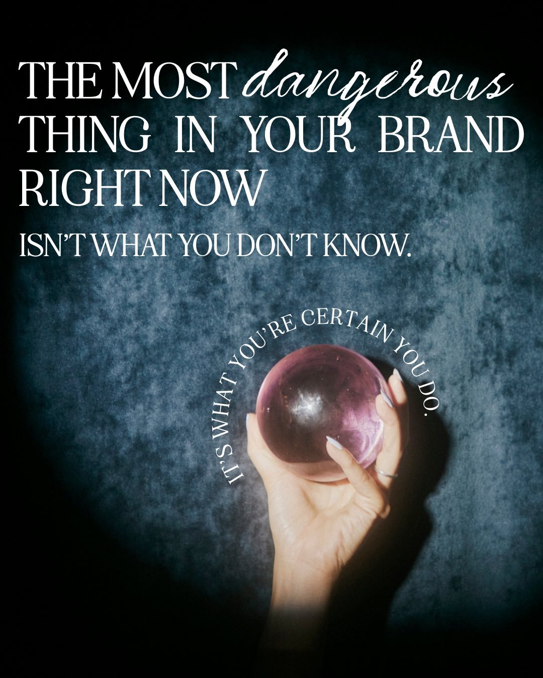 Certainty is one of the most quietly expensive things.

The kind built from years inside something you love that slowly, without you noticing, becomes the thing stopping you from seeing it clearly.

The Power Session is built for exactly this moment.