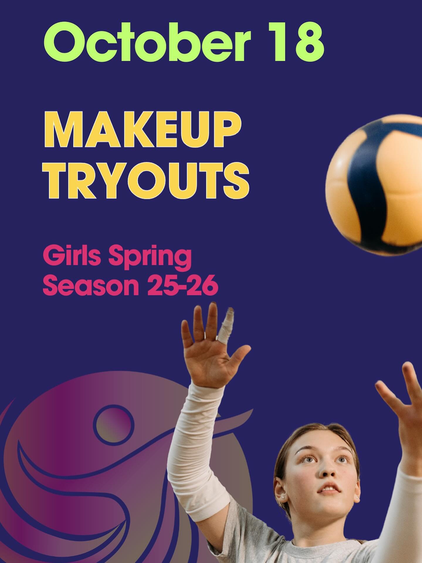 Our makeup tryout is the last chance to join the 25-26 NOVO Spring Season!

Ready to make tour mark? We&rsquo;ll see you there!
🏐 October 18 | 10am
🙂 4th to 10th Grades