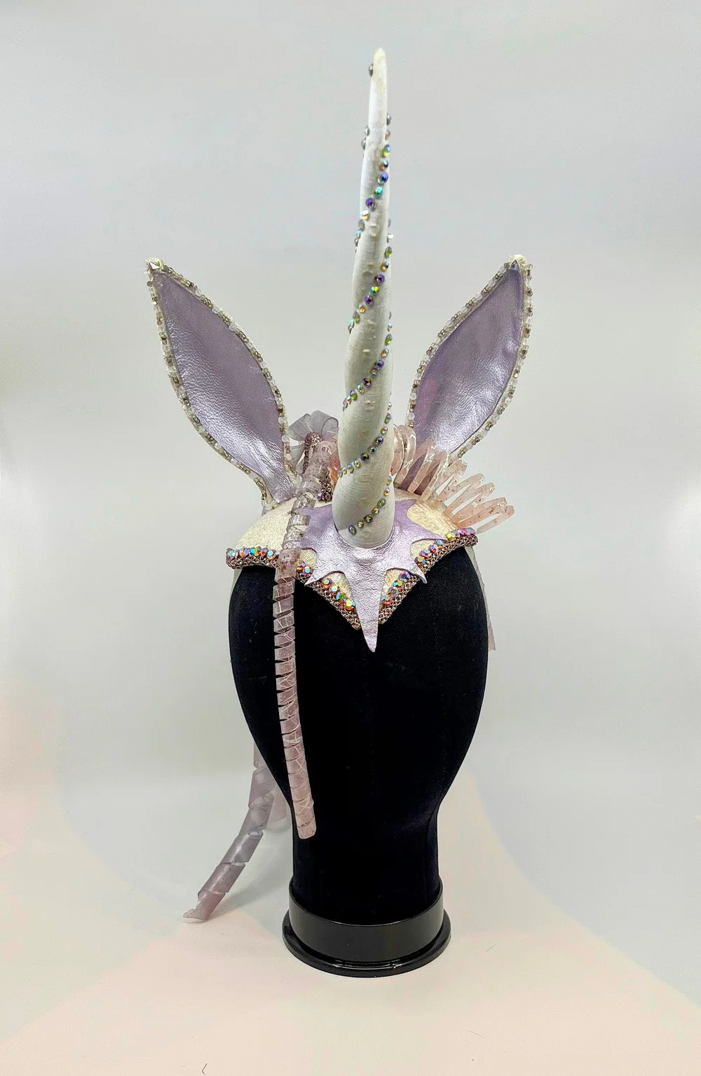 The Last Unicorn Headdress, Unicorn Headpiece, White and  display picture 2