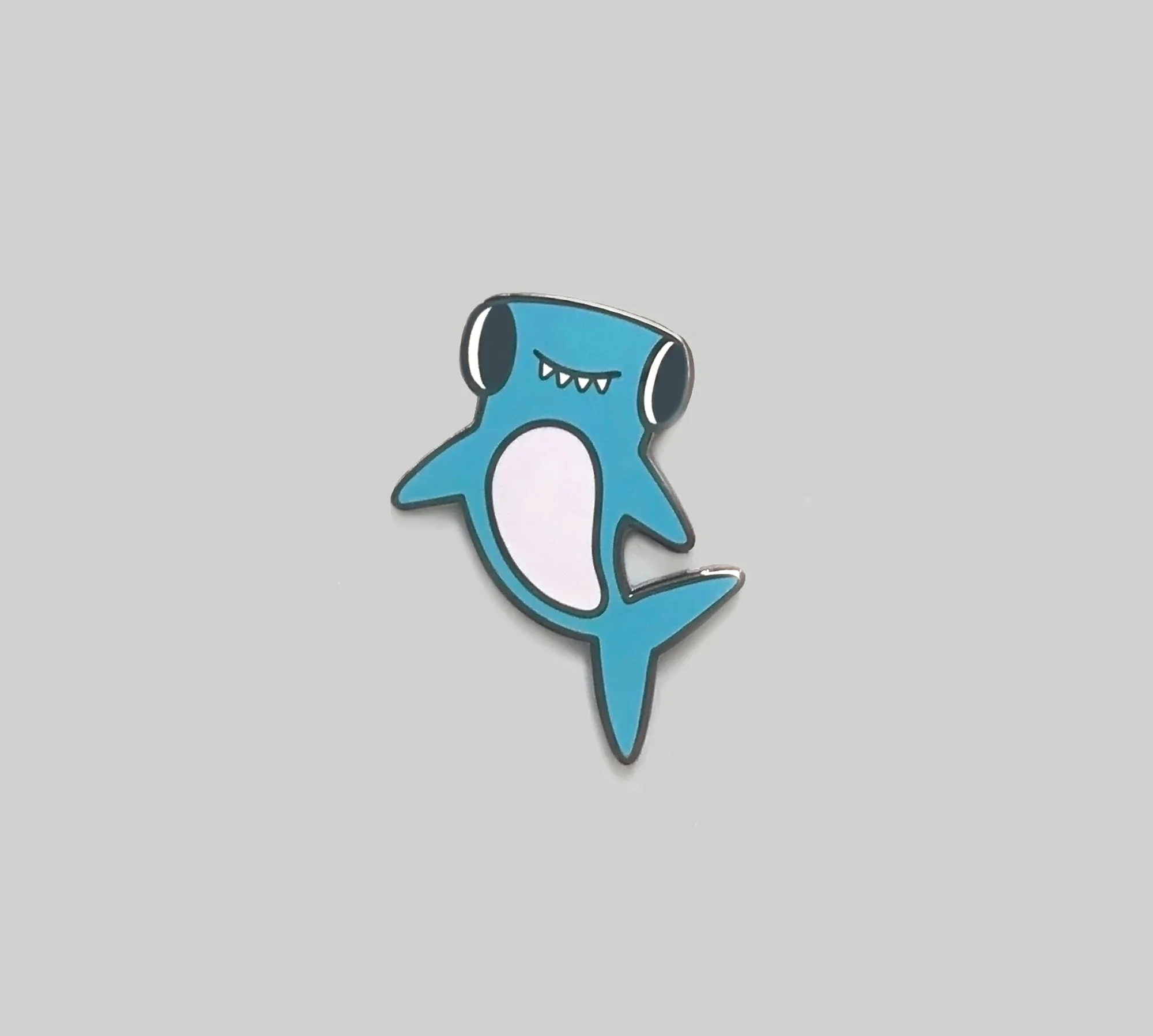 Happy Hammerhead Shark Enamel Pin
