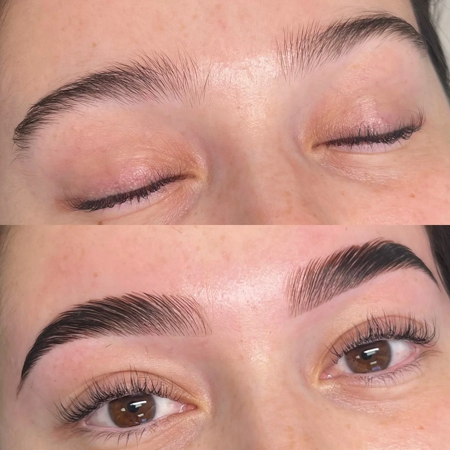 You love a low maintenance brow? So do I 💁🏻&zwj;♀️

Who doesn&rsquo;t love a Lamination + Tint, especially when they look this good 😍

Lamination lasts 6-8 weeks using minimal aftercare - keeping the hair healthy is key 🔑 Which is why I send all 
