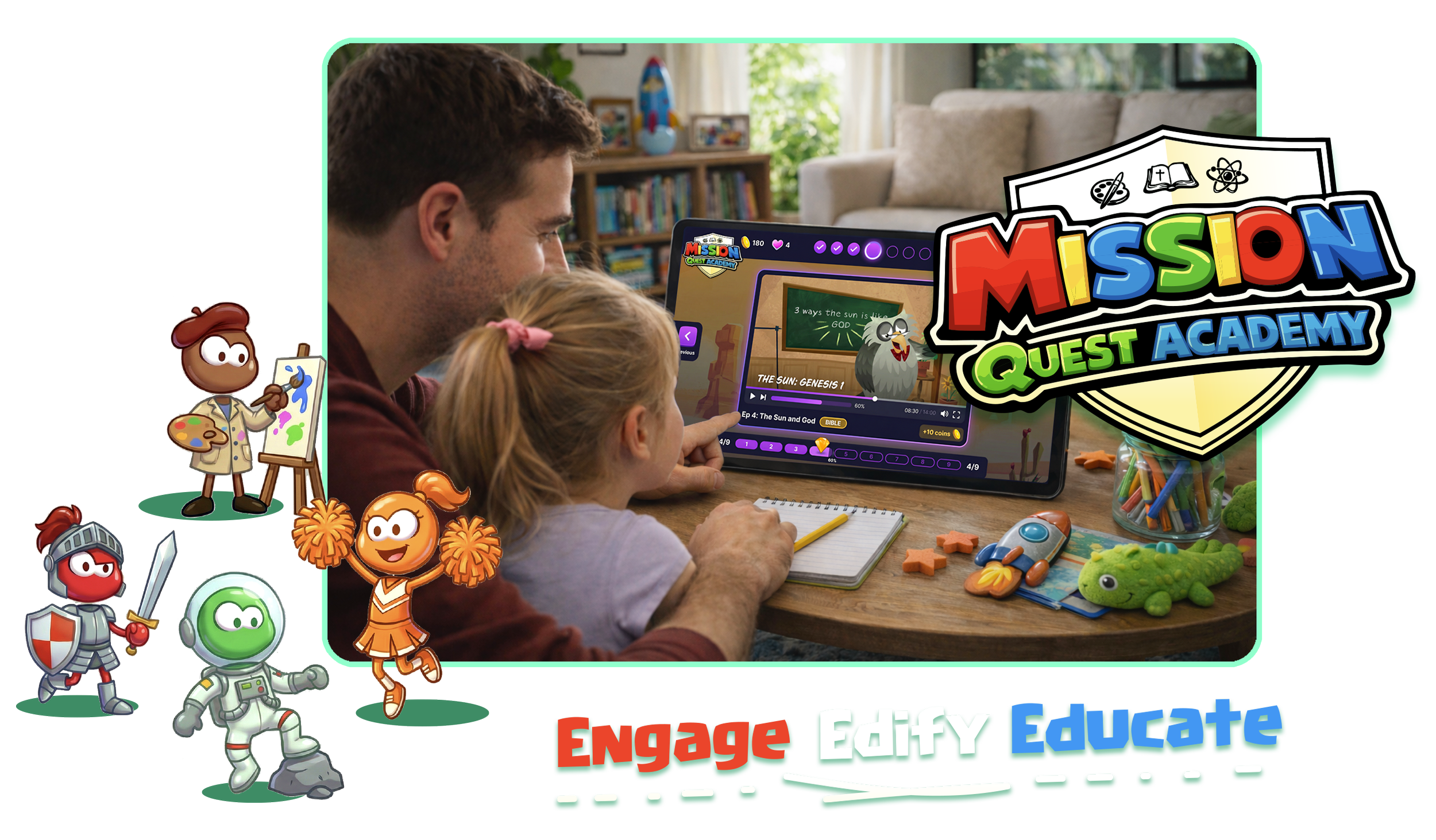 Mission Quest Academy Gamified Learning for Home School or Distance Learning