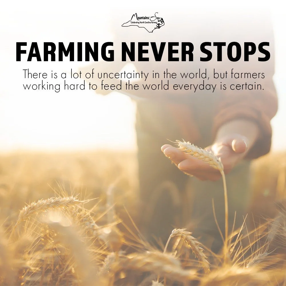 Farming. Never. Stops.
#ncfarmersappreciationday