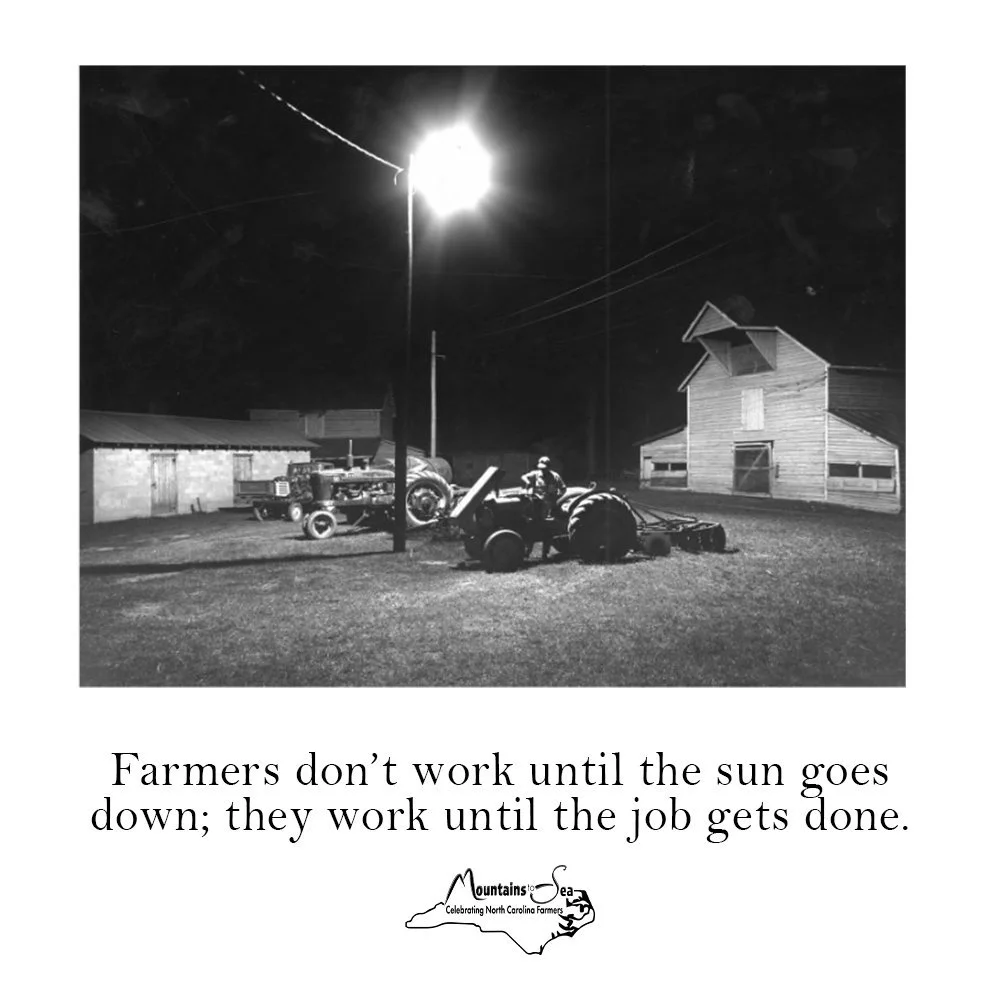 A lot has changed for farmers and agriculture over the years, but some things never change. Farmers work until the job is done. 
📸Farmer works on a tractor at night circa 1974 from NC Digital Collections

#ncfarmersappreciationday #FromMountainsToSe