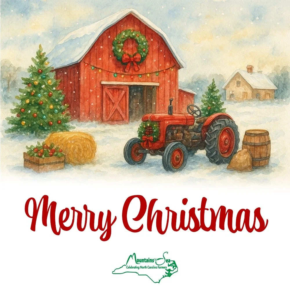 Wishing you all the warmest of Christmas wishes. 🌲 Thank you farmers for working even today. 
#ncfarmersappreciationday