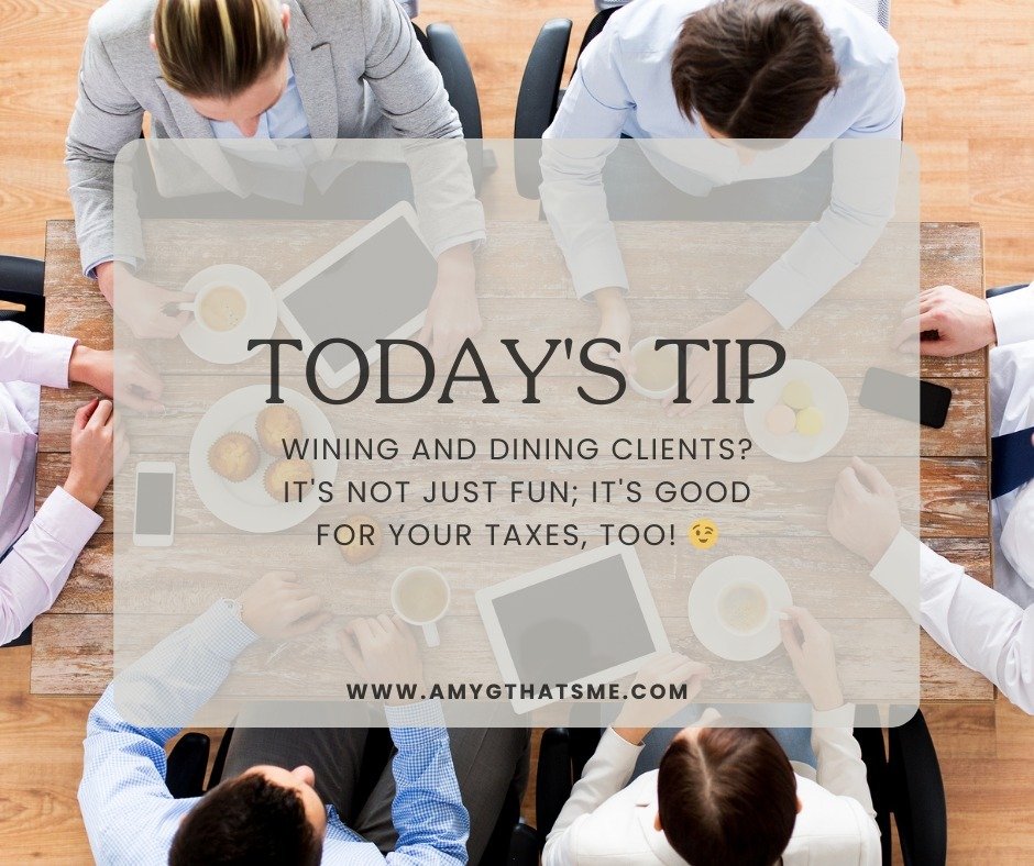 🍽️ Business Meals &amp; Entertainment: They're Not Just Fun - They're Deductible! 🍽️

Did you know you can deduct 50% of eligible meals and entertainment expenses incurred while conducting business?

Think:
☕ Client meetings over coffee
🍽️ Busines