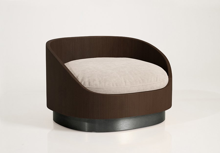 Liebling_dark walnut frame_matte black base_ivory cushion.jpg