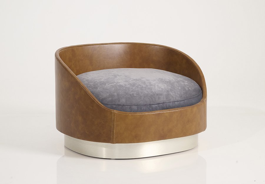 Liebling_leather frame_brushed nickel base_slate gray cushion.jpg