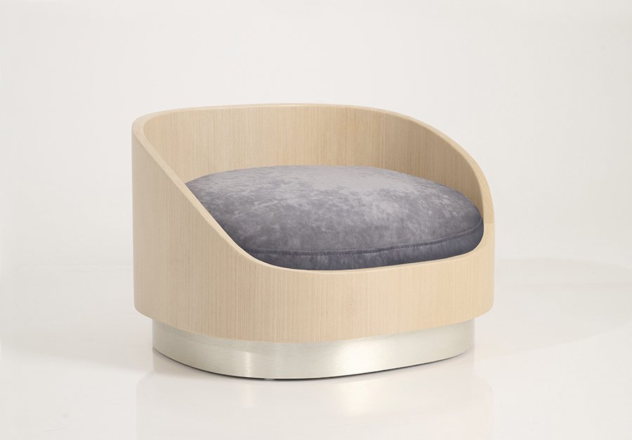 Liebling_light oak frame_brushed nickel base_slate gray cushion.jpg