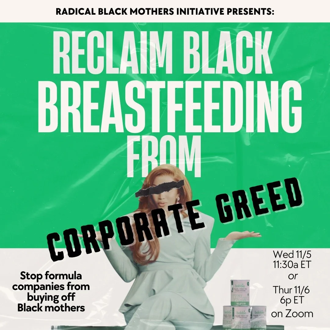 COMMENT: &quot;GREED&quot; for an invite 👊💰 Are you ready to fight back against this bulls@#$??

A sad history continues with formula companies using ANY MEANS NECESSARY to to target Black moms and exploit a vulnerable time for profit. 

There&rsqu