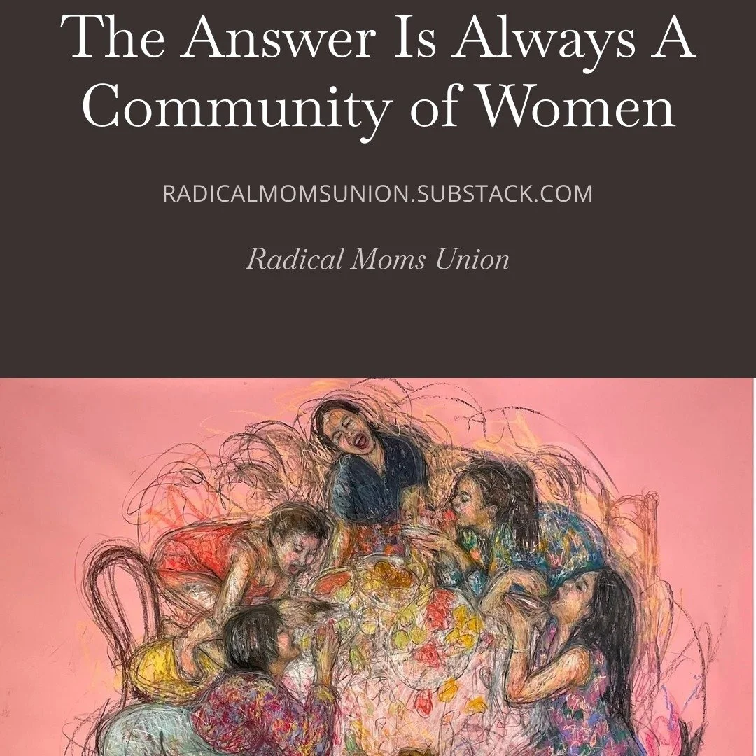 People talk about a village and a system but what about a real-ass thriving community? What does it look and feel like? We answer it on our Substack. Link in bio and stories.