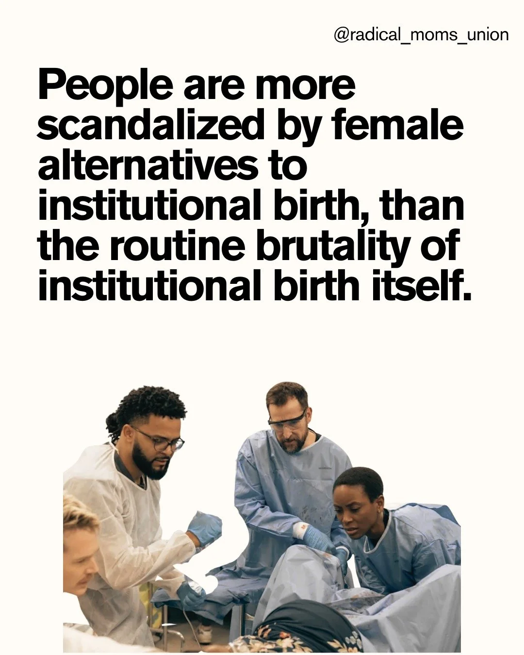 There's been another spate of scandalized reporting on the idea of freebirthing. And thanks to the prestige HBO drama the 'discourse' has entered the mainstream. So here's the most straight forward response. (I still have a crush on Noah Wyle).

#the
