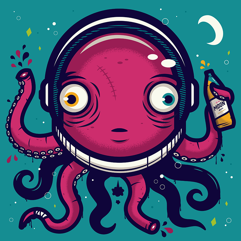 Character design illustration by Cincinnati artist Rob Warnick