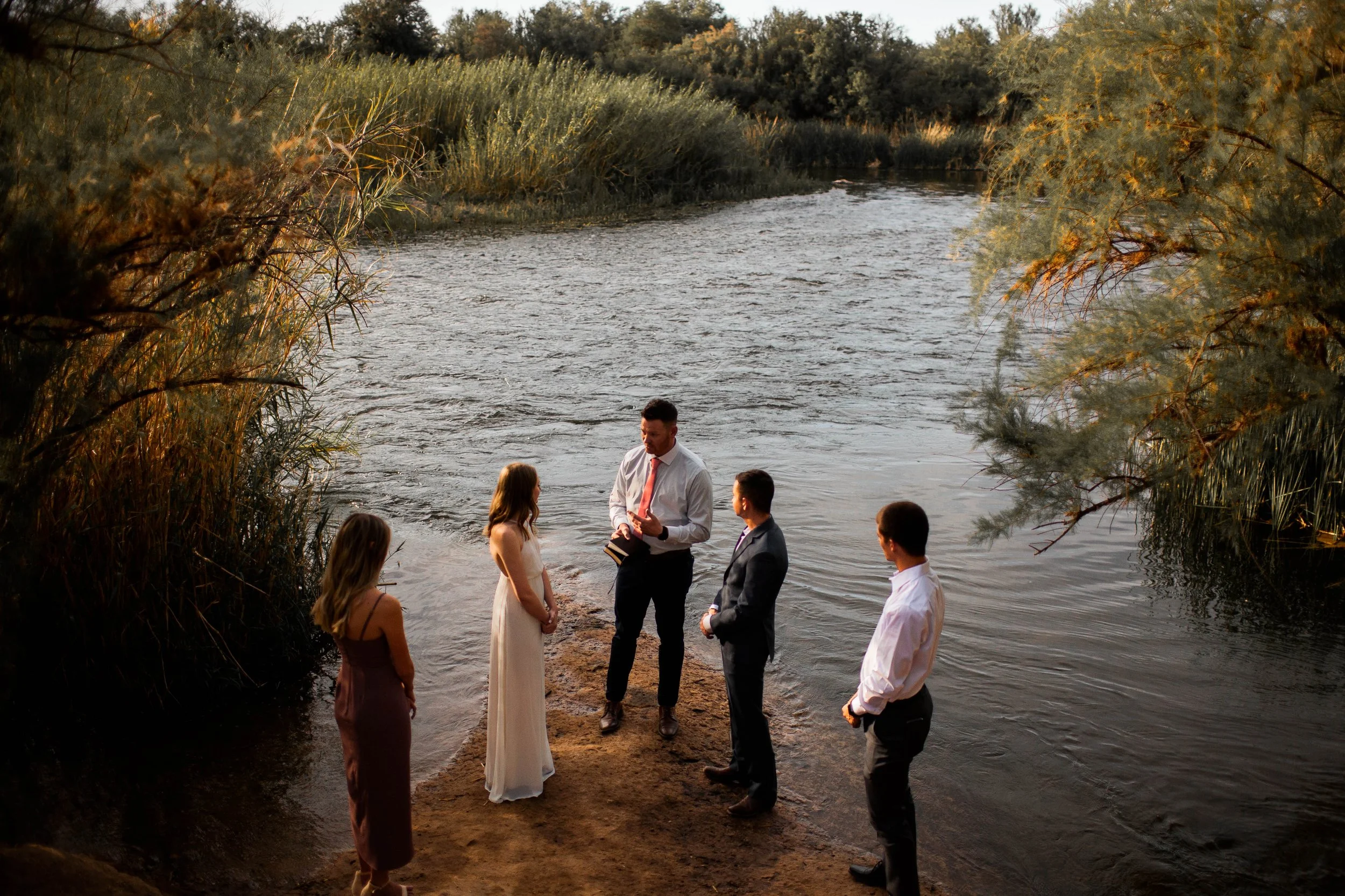 An intimate elopement, lakeside - Mesa, Arizona; capturing the whole story with every angle.